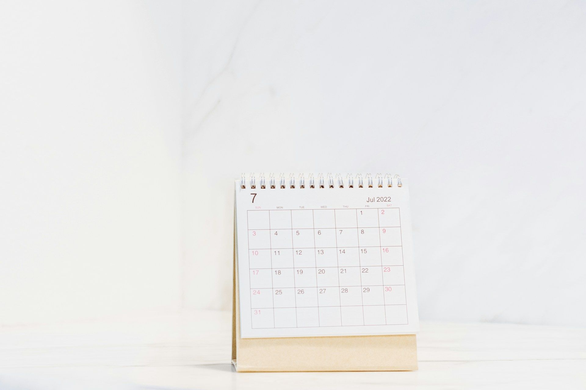 calendario círculos de mujeres minimalista